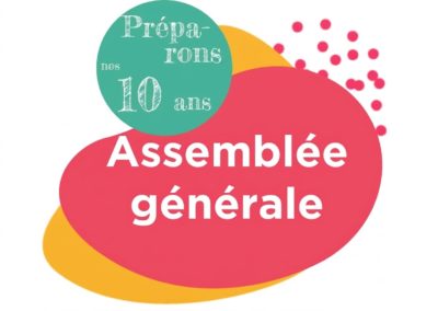 A ne pas manquer : Assemblée générale le 11 avril de 9 h à 14 h30